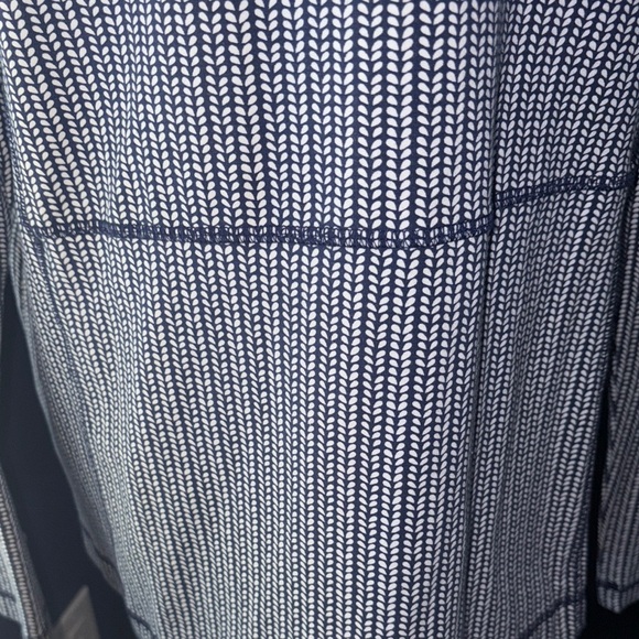 T by Talbots Navy & White Print Full Zip Jacket – Size XL – EUC - Picture 8 of 12